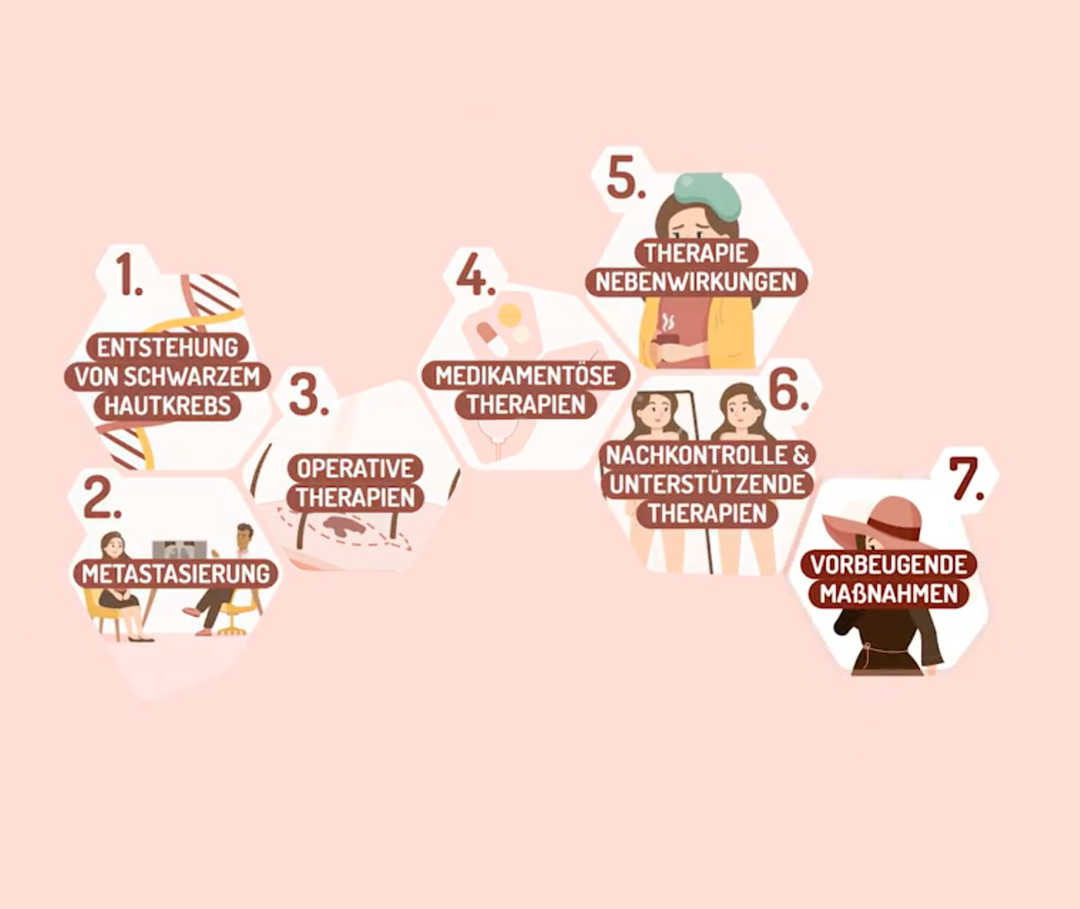 Grafik mit den verschiedenen Themen der Erklärvideos